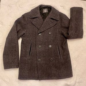 Vintage H&M wool blend patterned peacoat